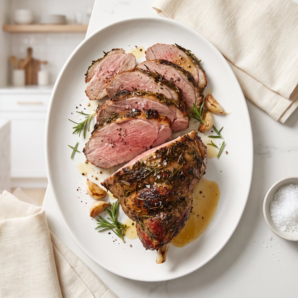 Grandma Rose’s Rosemary-Garlic Easter Leg of Lamb