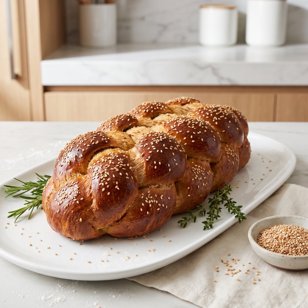 Honey-Sweetened Whole Wheat Challah