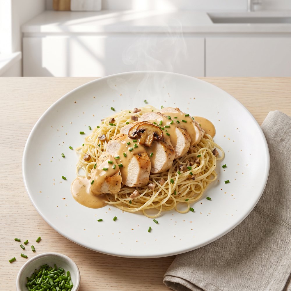 Creamy Angel Hair with Chicken