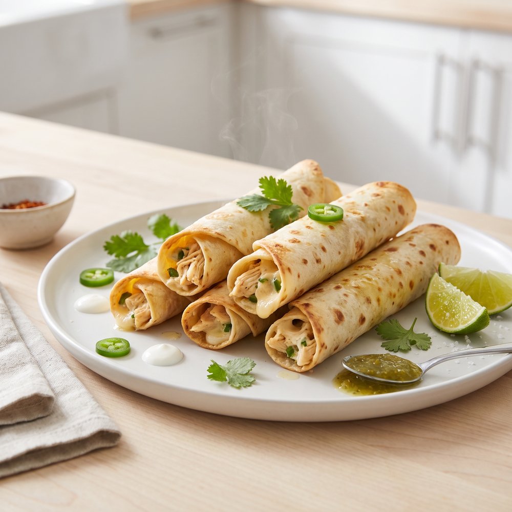 Slow Cooker Jalapeño Popper Taquitos