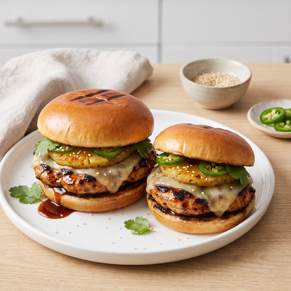 Jo's Island-Style Chicken Burgers