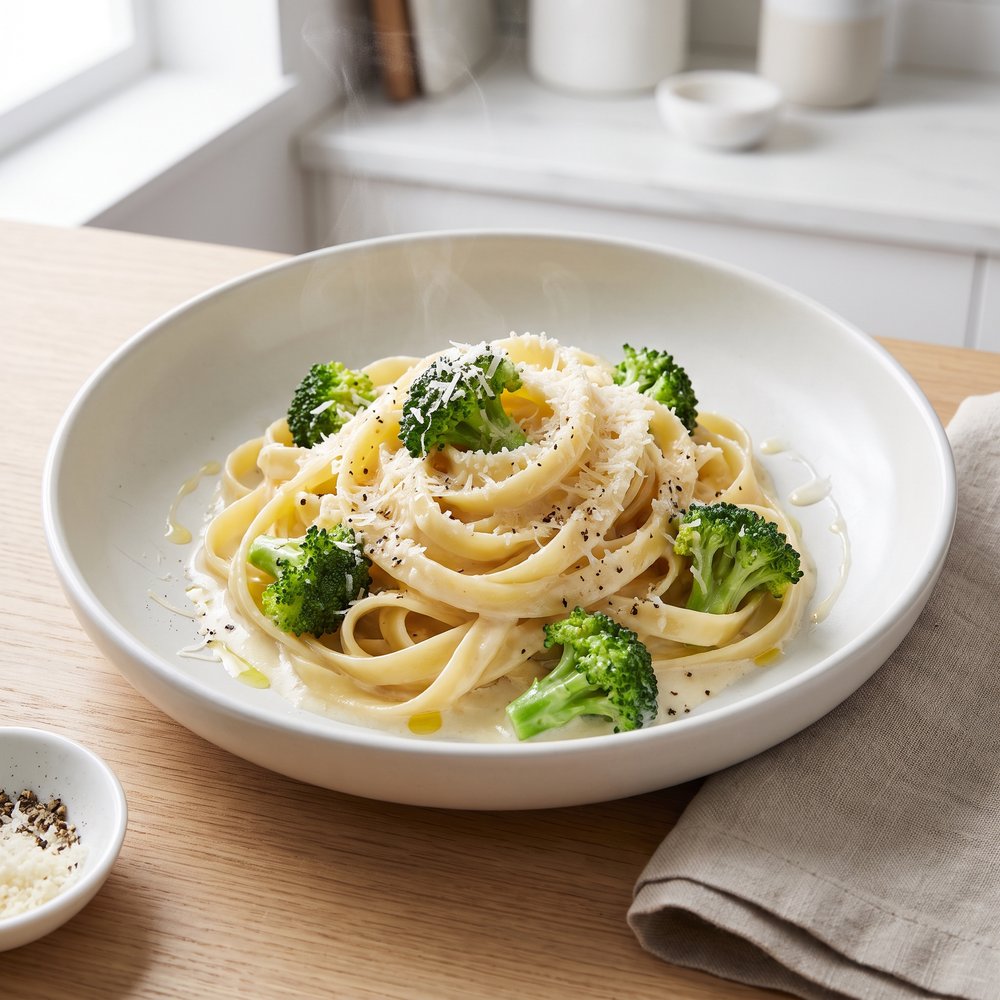 Lightened-Up Fettuccine Alfredo