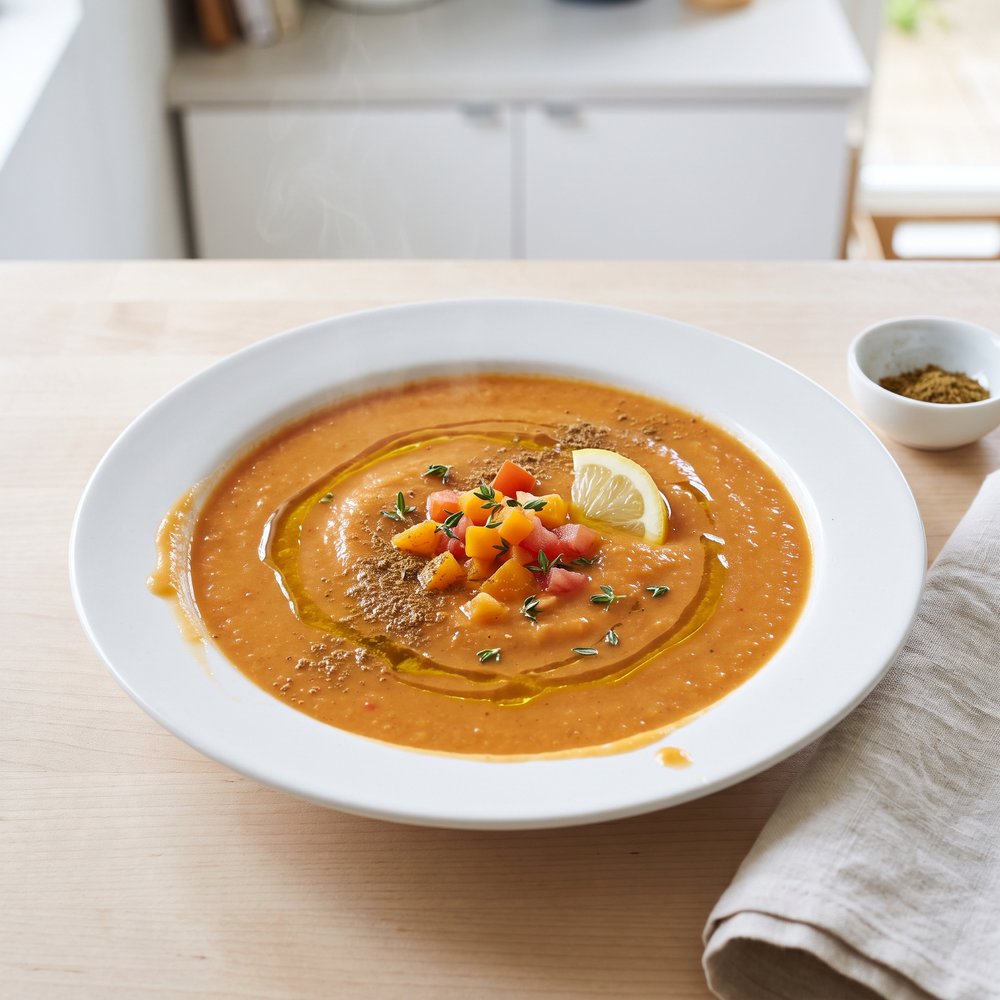 Red Lentil and Apricot Soup
