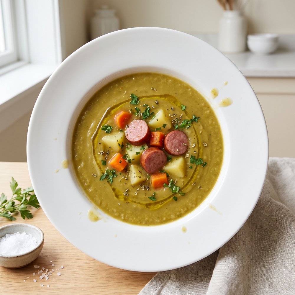 Crockpot Split Pea and Smoked Sausage Soup