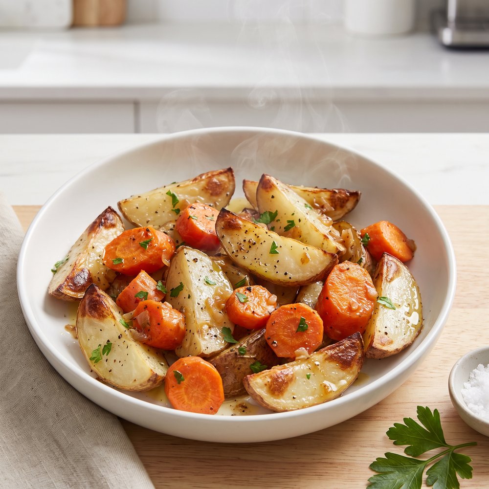 Campfire Potatoes and Carrots