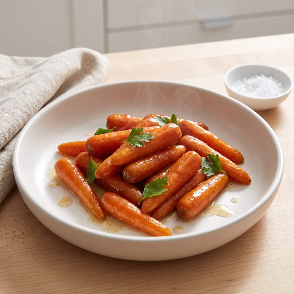 Honey-Vanilla Glazed Baby Carrots