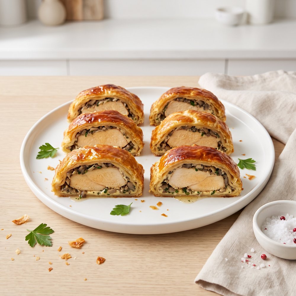 Puff Pastry Chicken Parcels