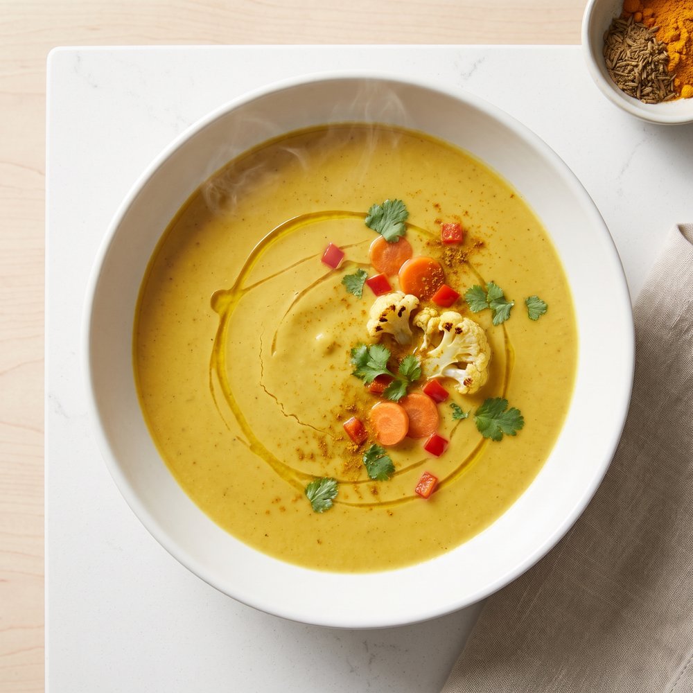 Easy Curried Cauliflower Soup