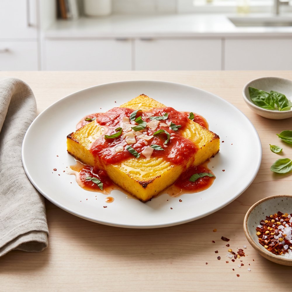 Creamy Polenta with Marinara