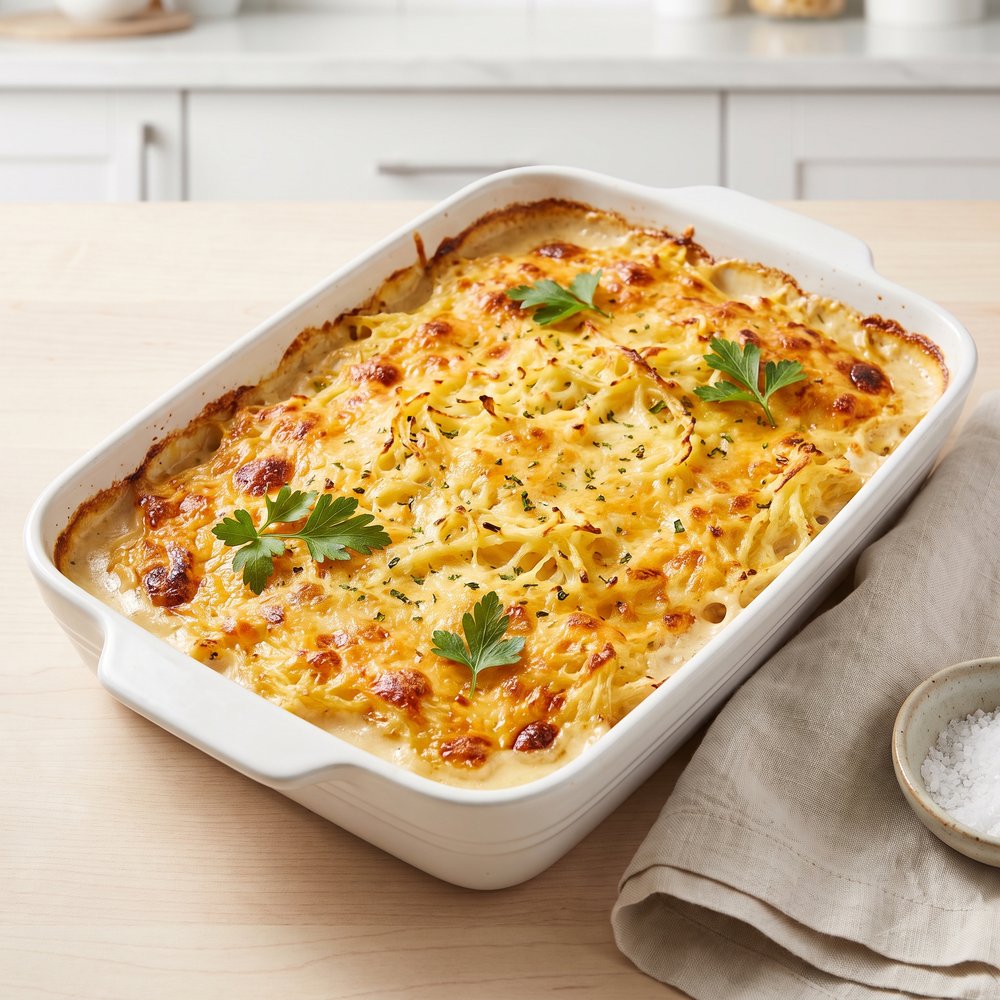 Creamy Delmonico-Style Potato Casserole