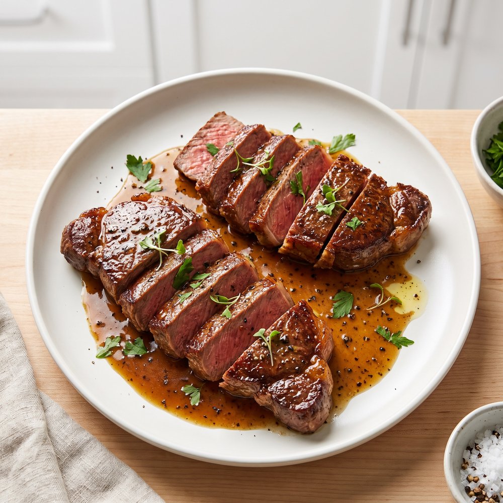 Bourbon Black Pepper Pan Sauce