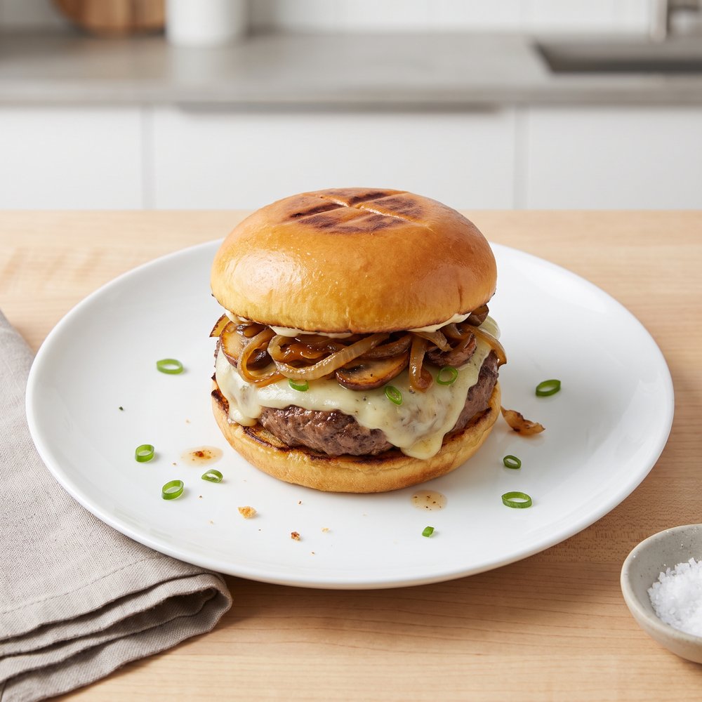 Bistro-Style Onion Havarti Burgers