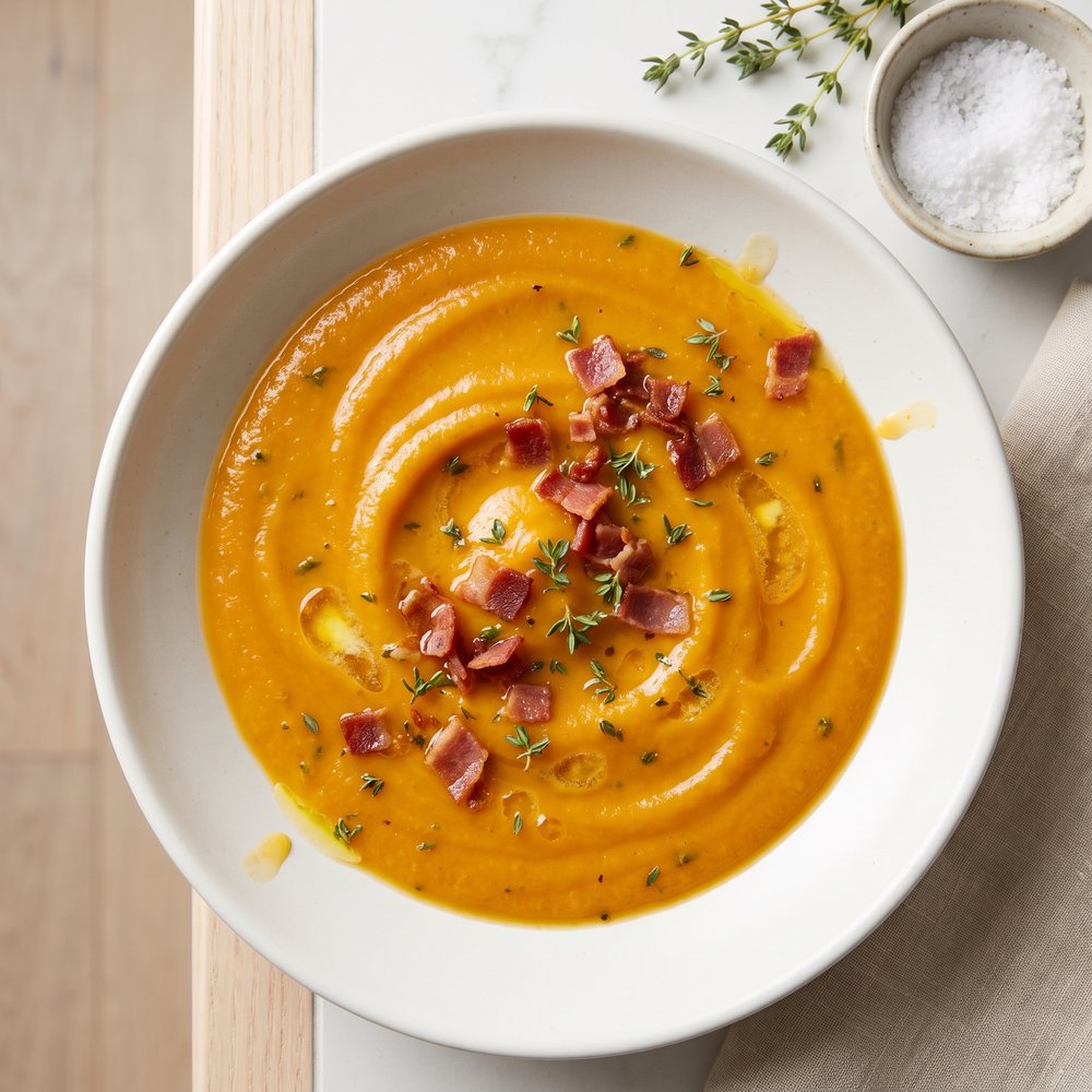 Creamy Butternut Squash & Apple Bisque