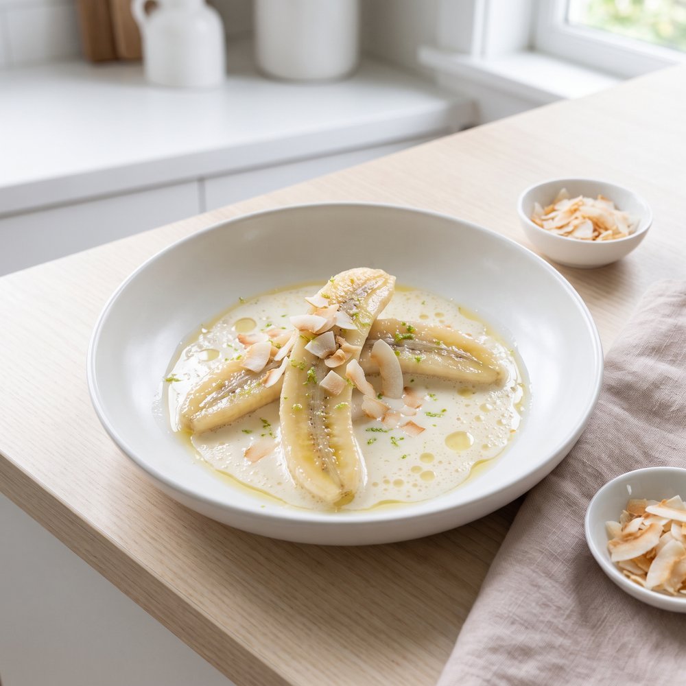 Bananas Simmered in Coconut Milk