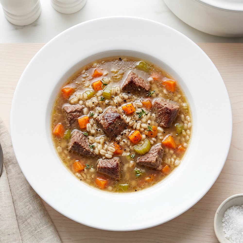 Slow Cooker Beef Barley Soup