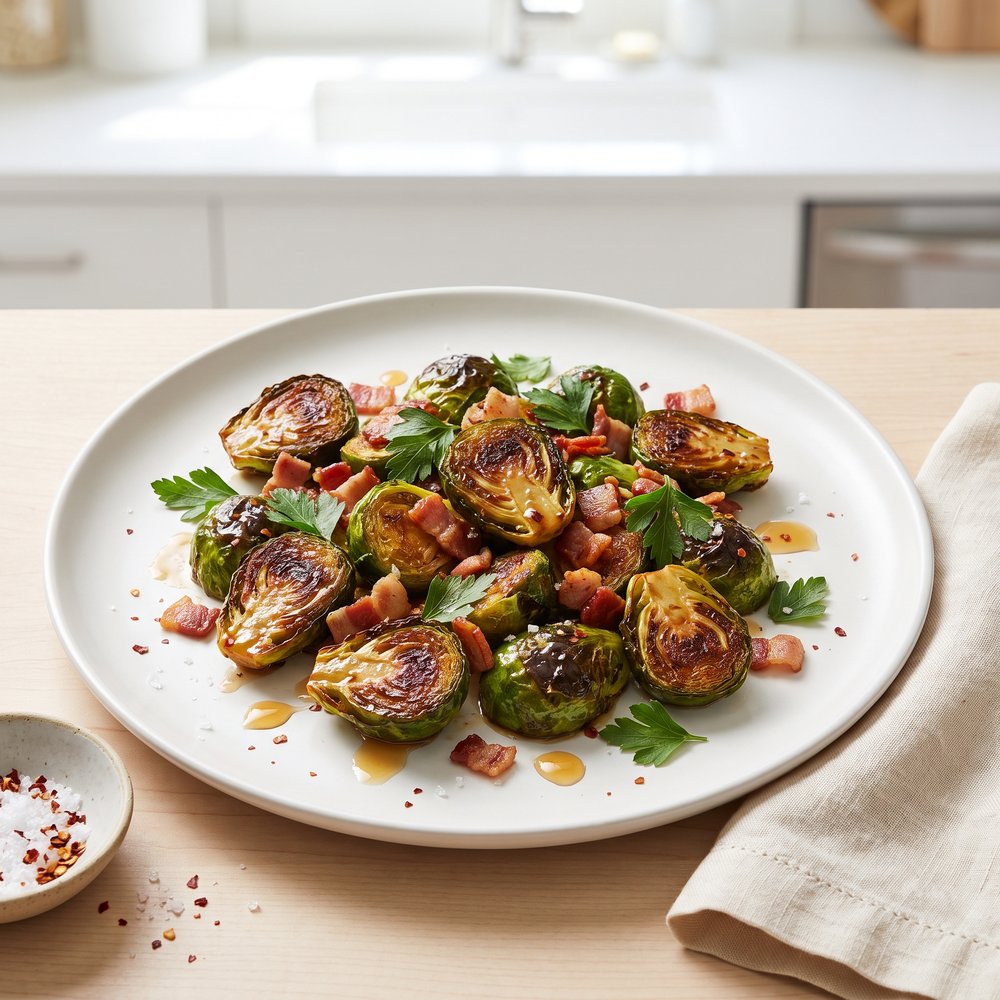 Maple Bacon Brussels Sprouts