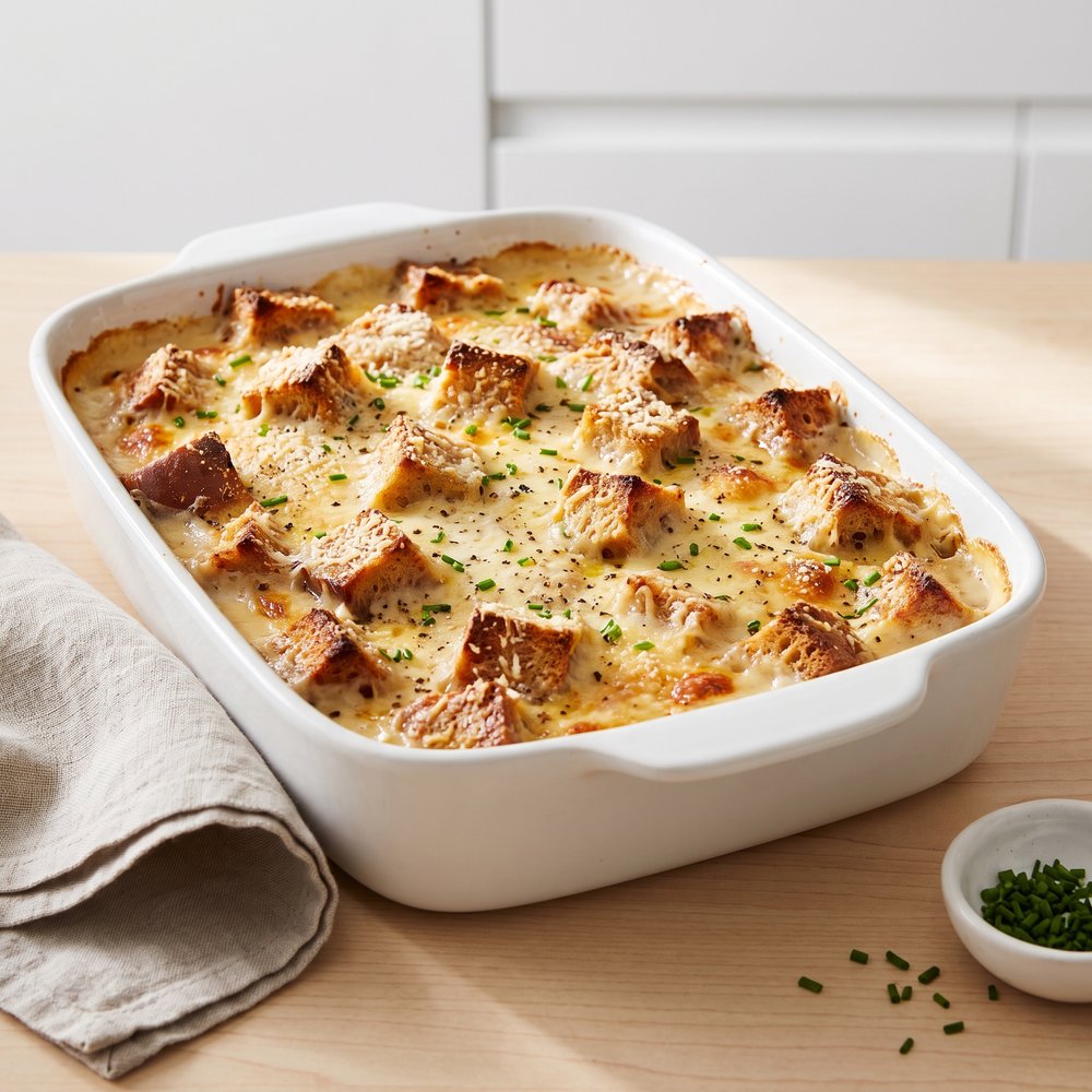 Baked Croque Monsieur Breakfast Casserole