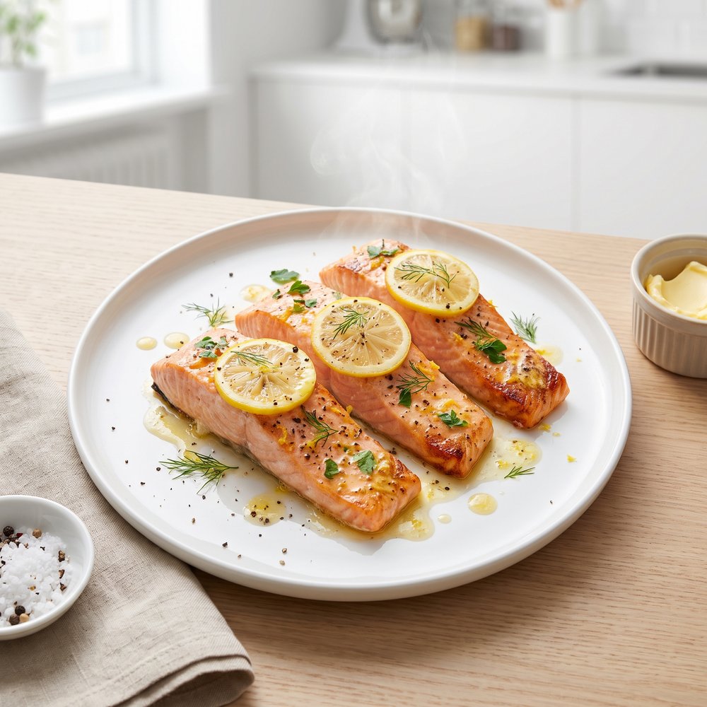 Baked Lemon-Butter Salmon