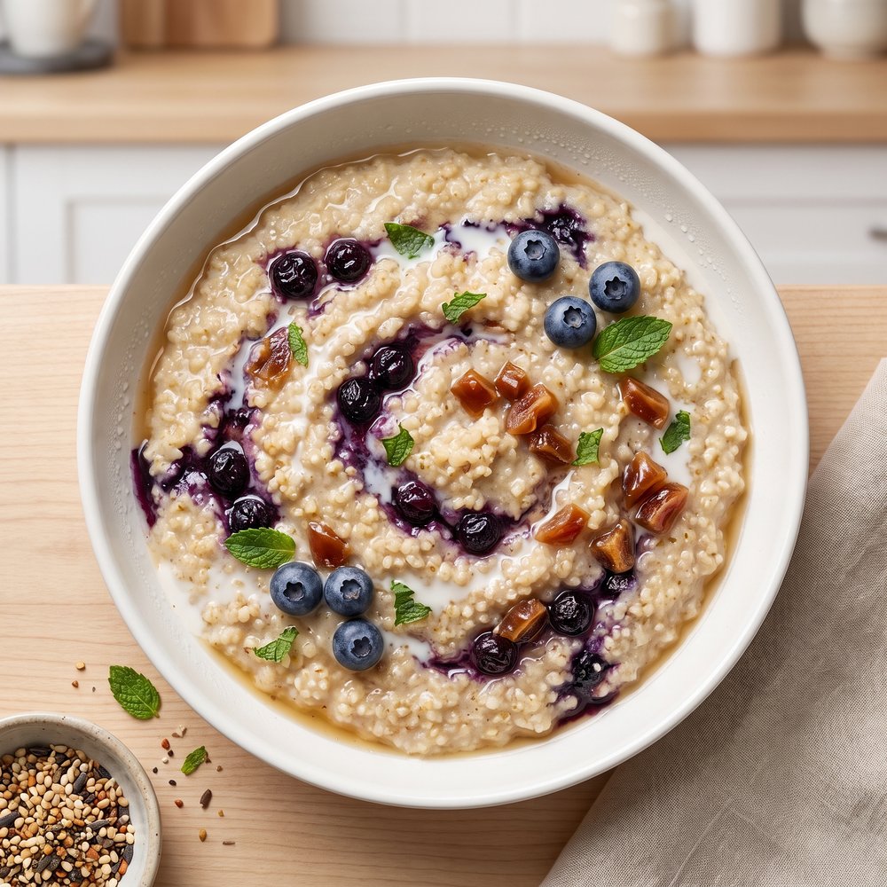 Fruit-Filled Millet Morning Porridge