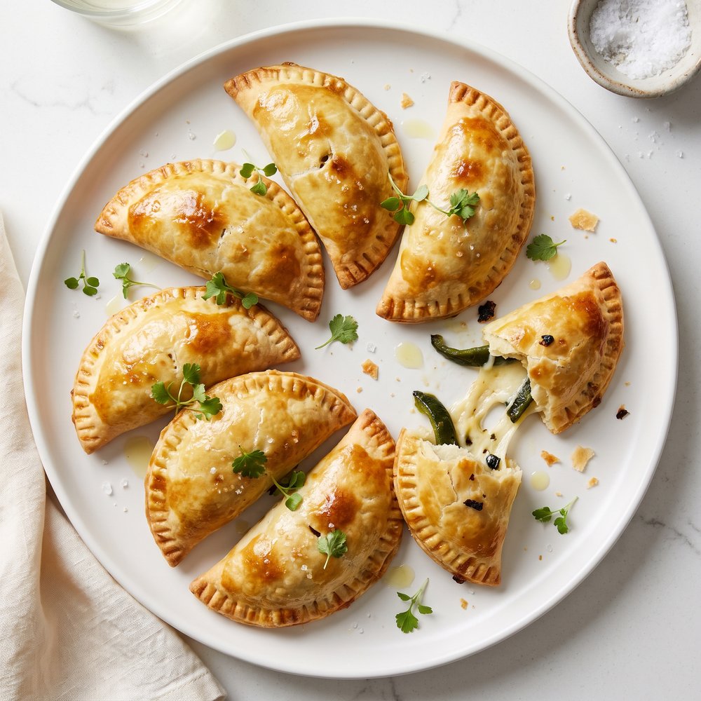 Cheese and Poblano Rajas Empanadas