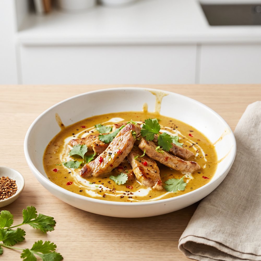 Fiery Pork Tenderloin Curry