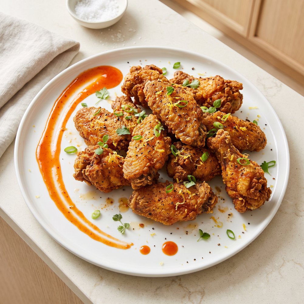 Crispy Buttermilk-Brined Chicken Wings