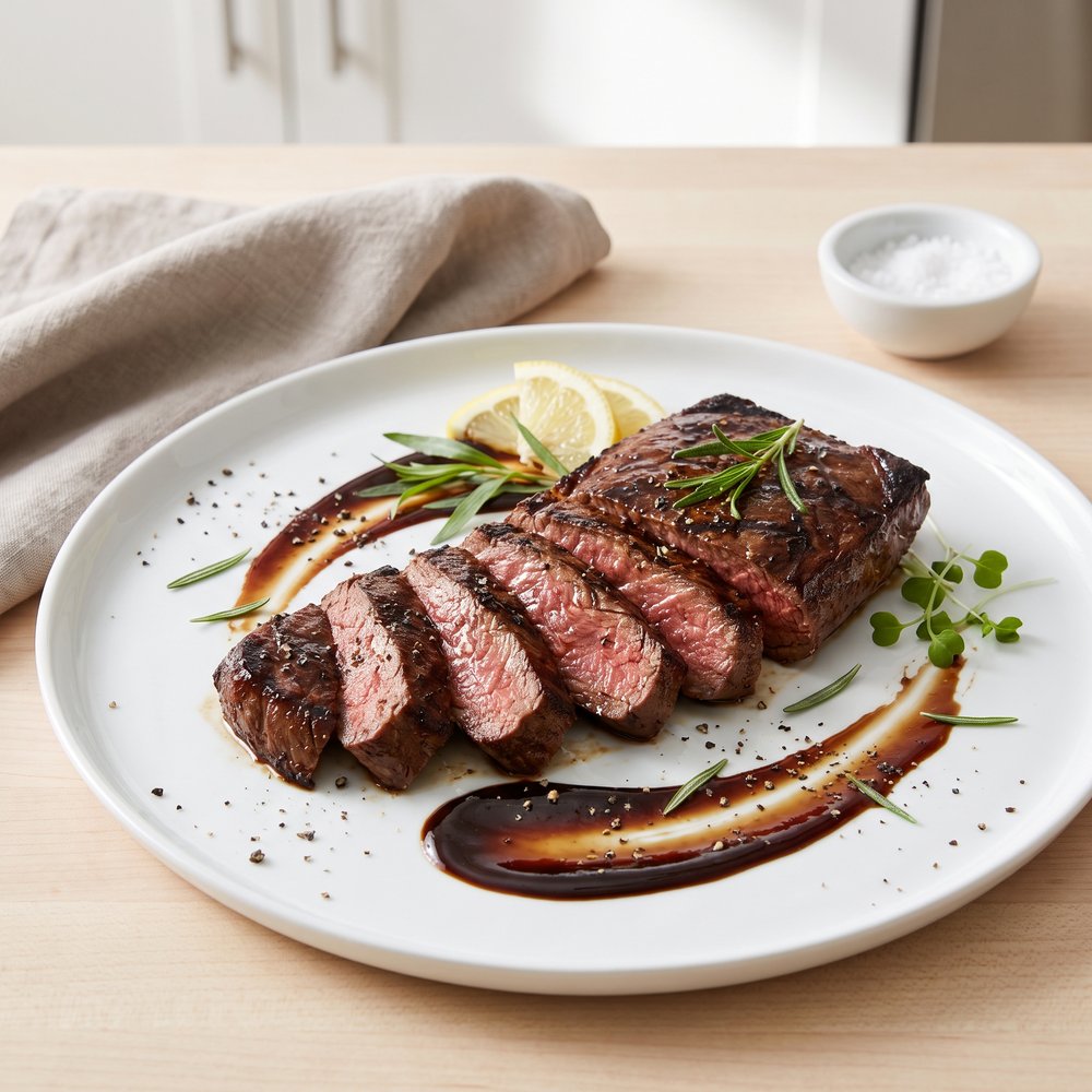 Honey-Balsamic Marinated Flat Iron Steak