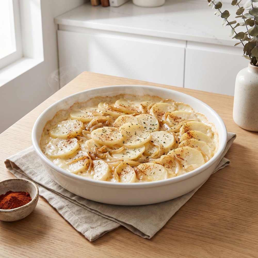 Microwave Creamy Scalloped Potatoes