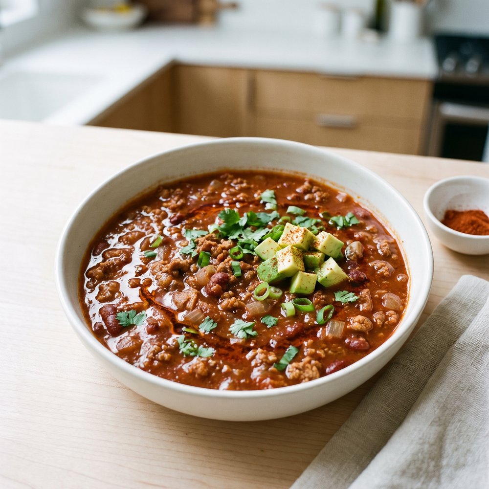 Weeknight Turkey Bean Chili