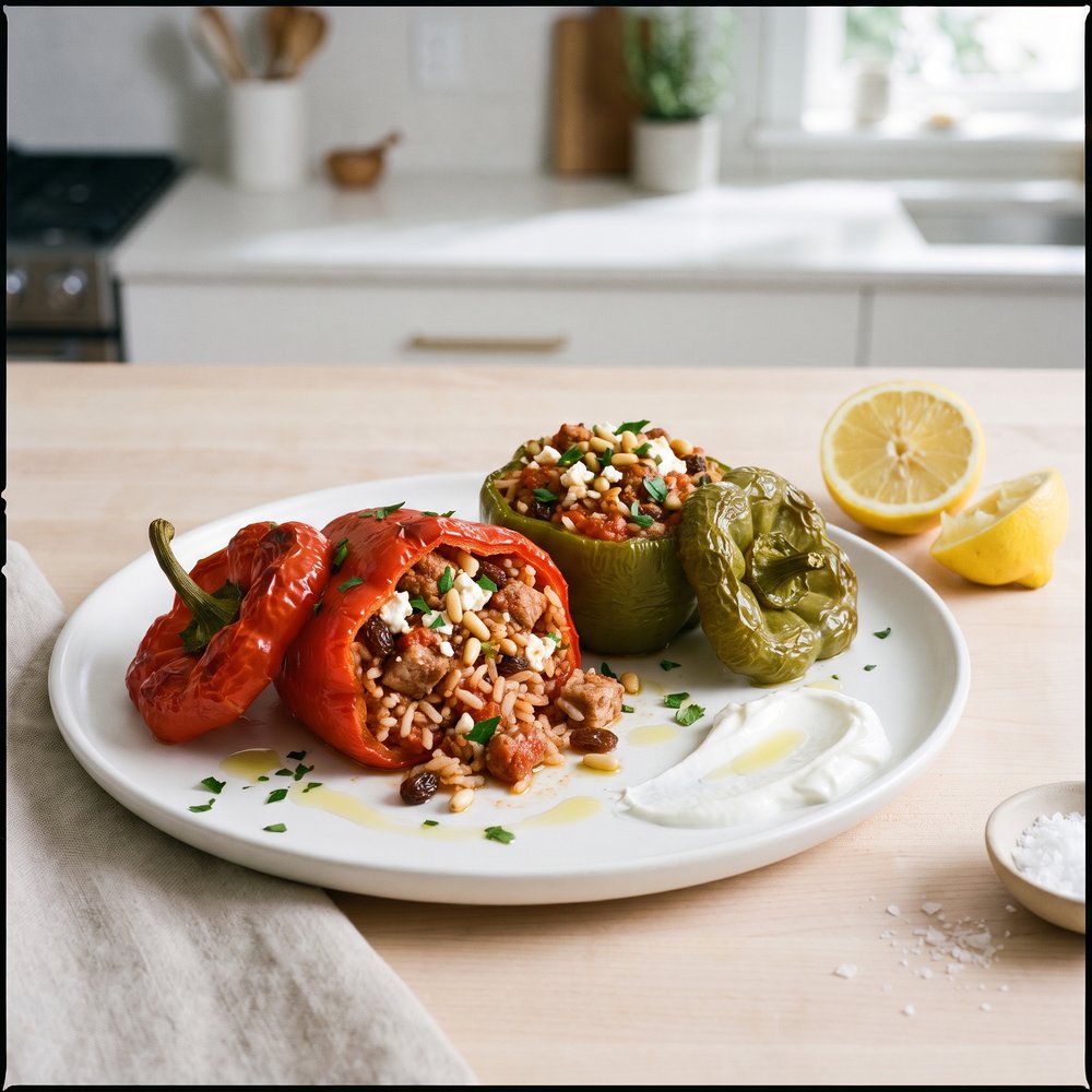 Mediterranean Stuffed Bell Peppers