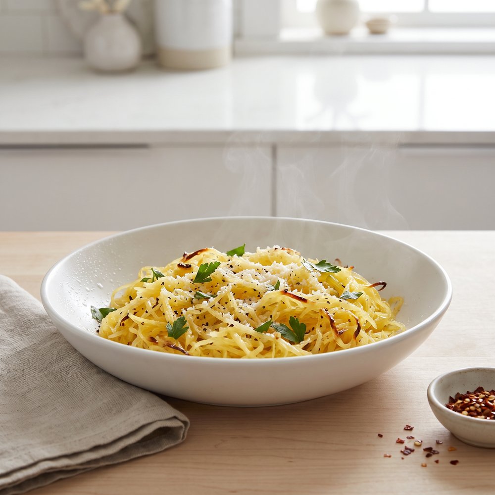 Baked Spaghetti Squash with Parmesan