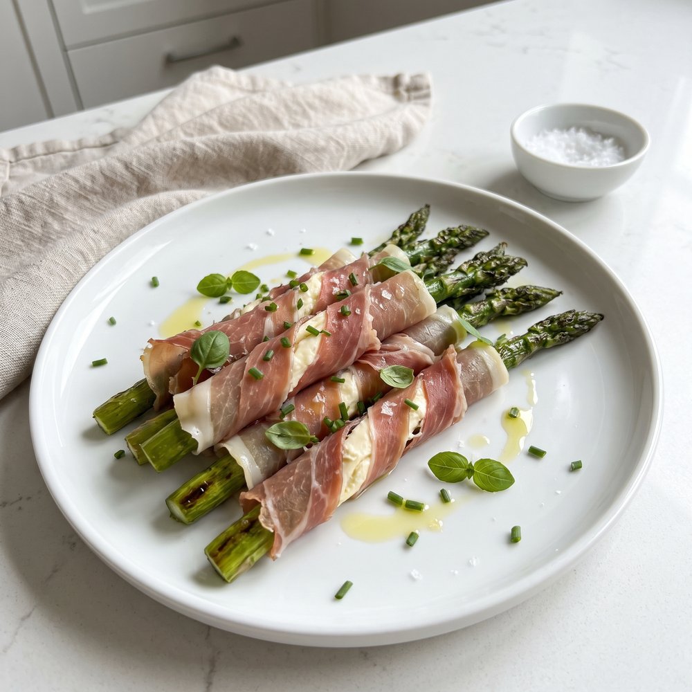 Asparagus Spears Wrapped in Prosciutto
