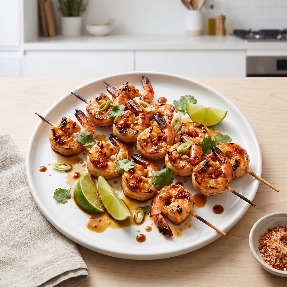 Thai-Inspired Grilled Curry Shrimp