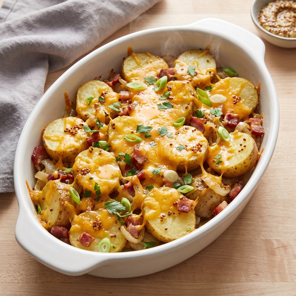 Warm German-Style Potato Salad Bake