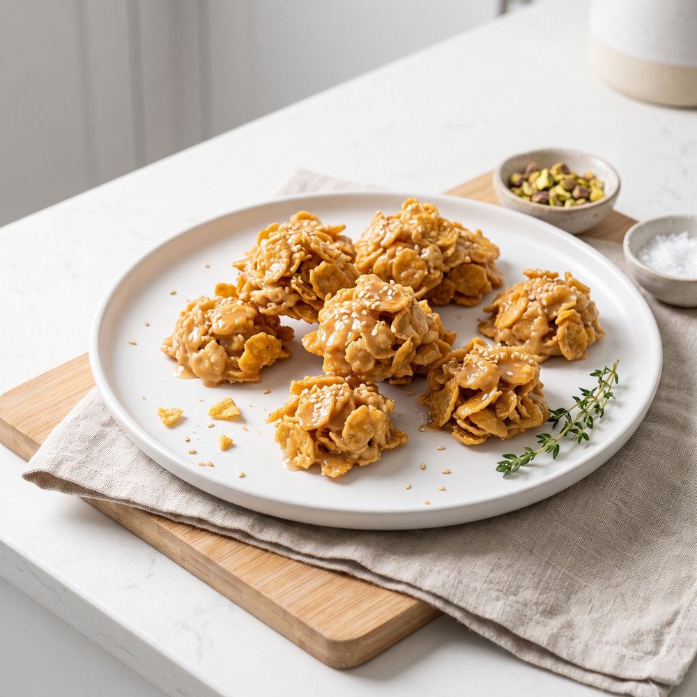Peanut Butter Cornflake Macaroons
