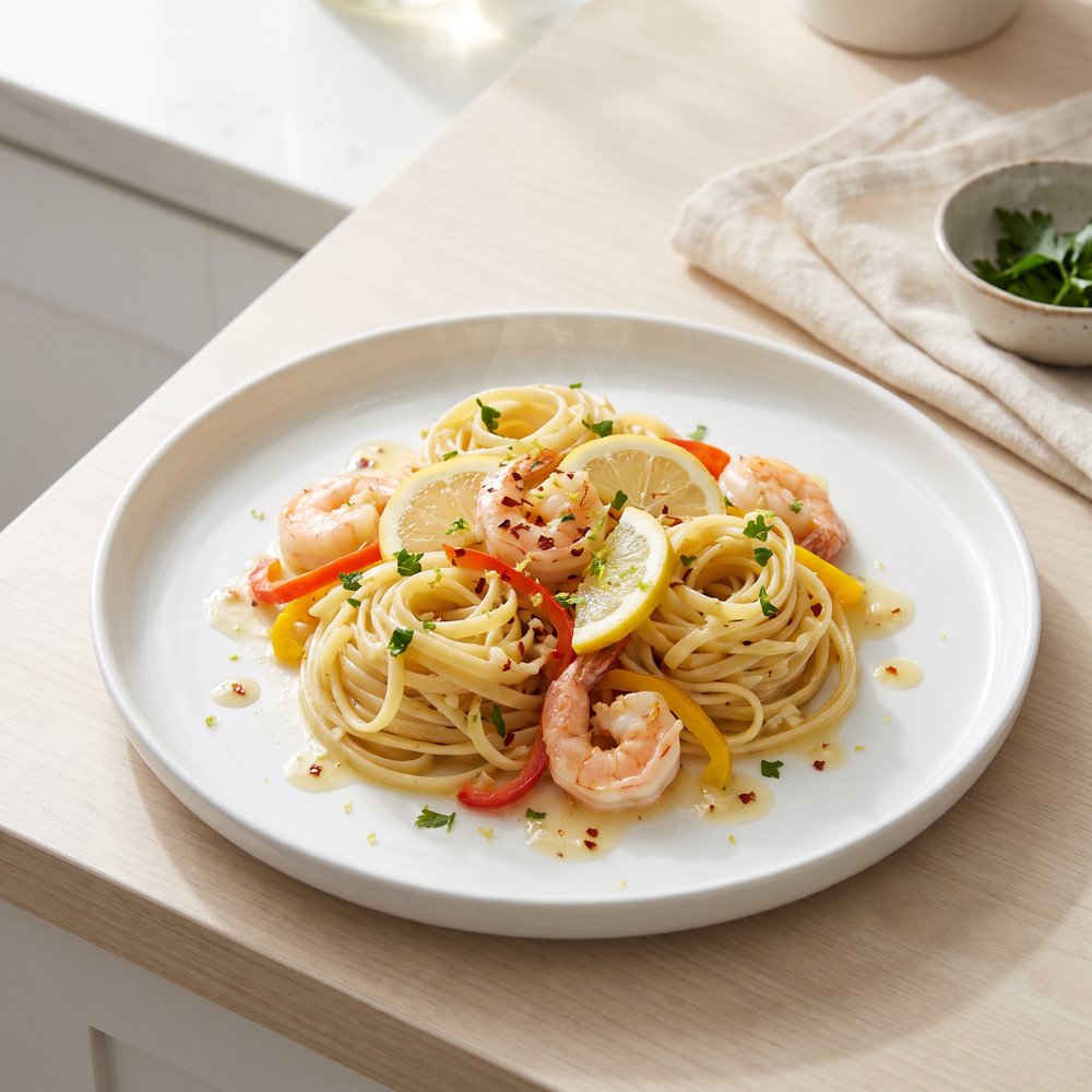 Scrumptious Shrimp Scampi Linguine