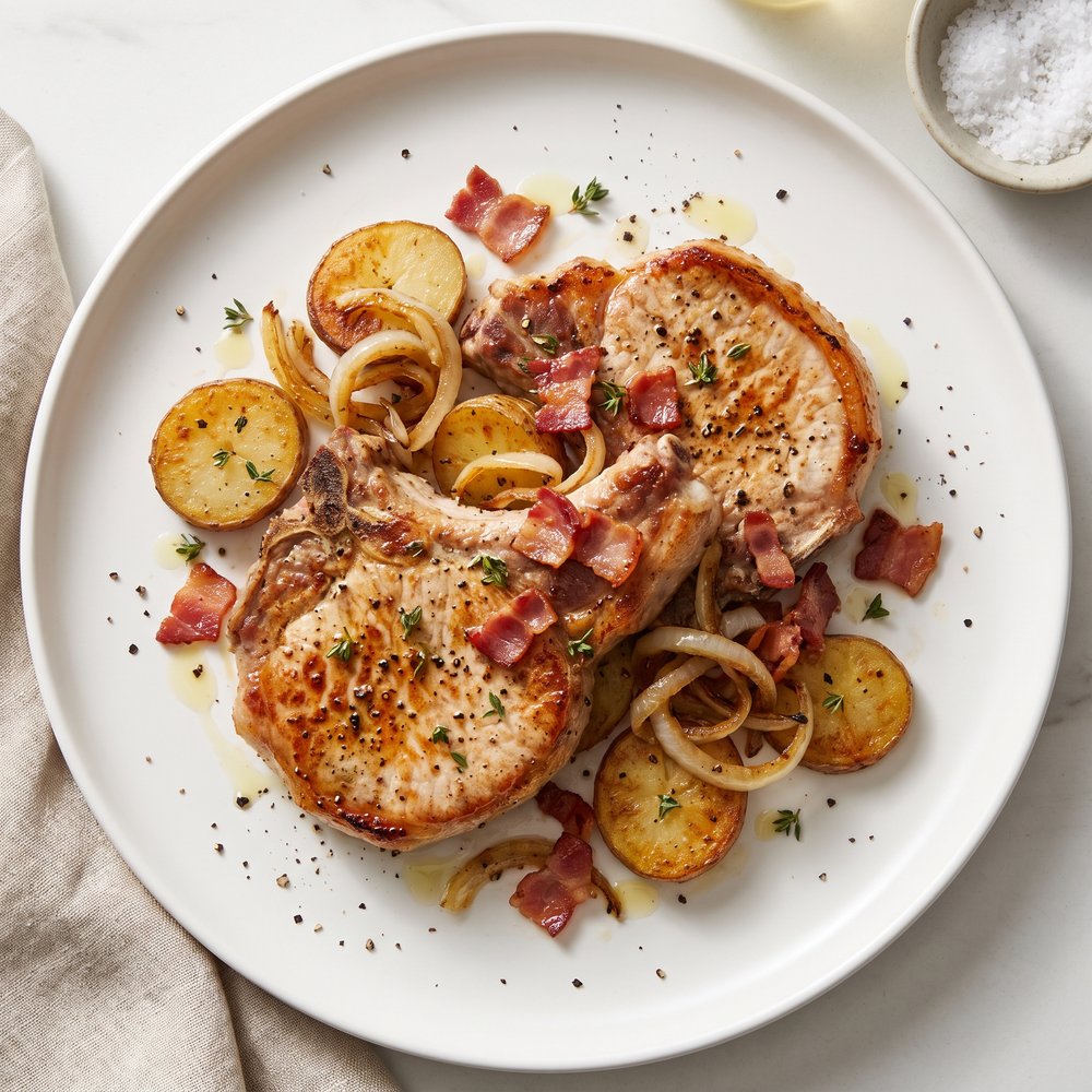 Grandma’s Skillet Pork Chop Supper