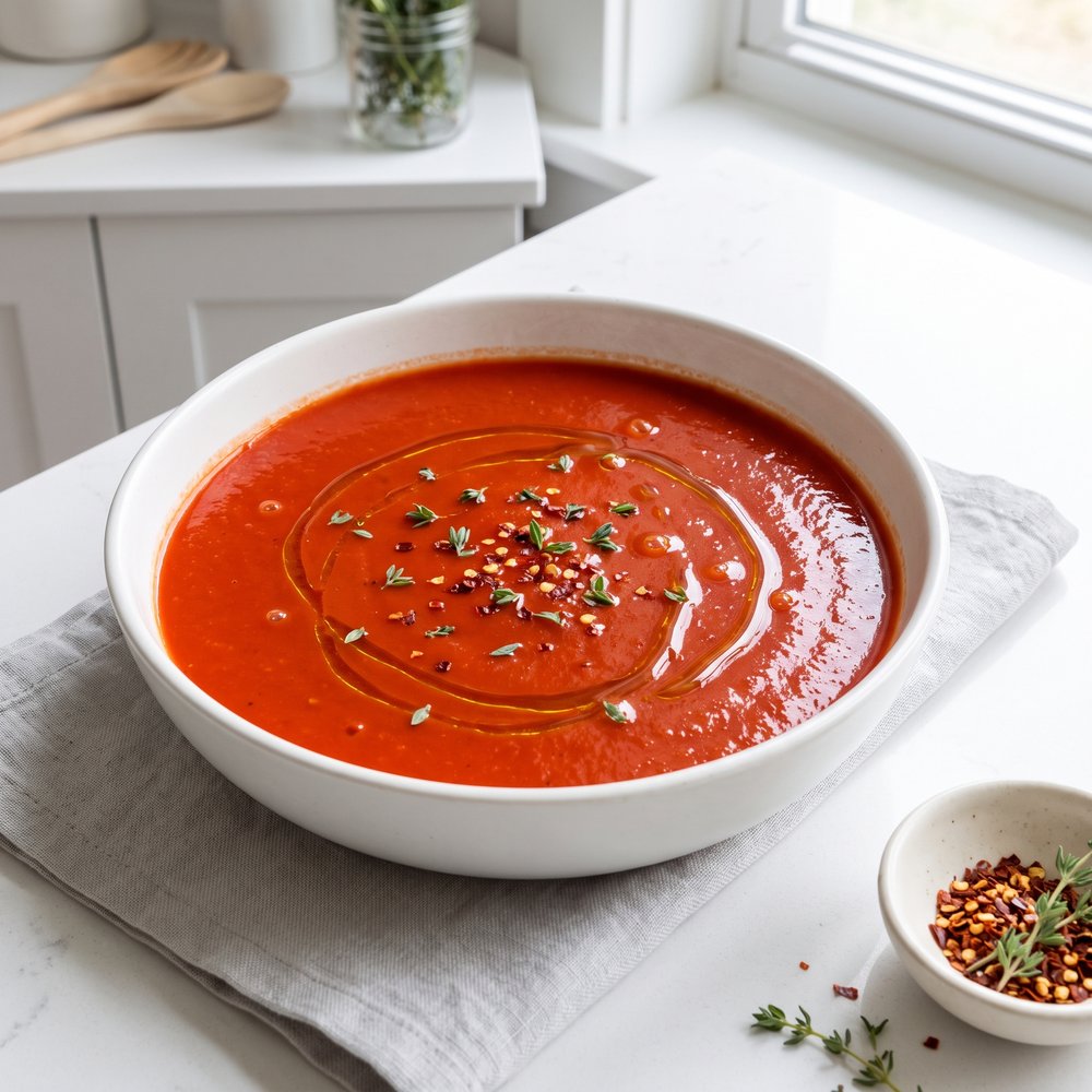 Spicy Red Bell Pepper Soup