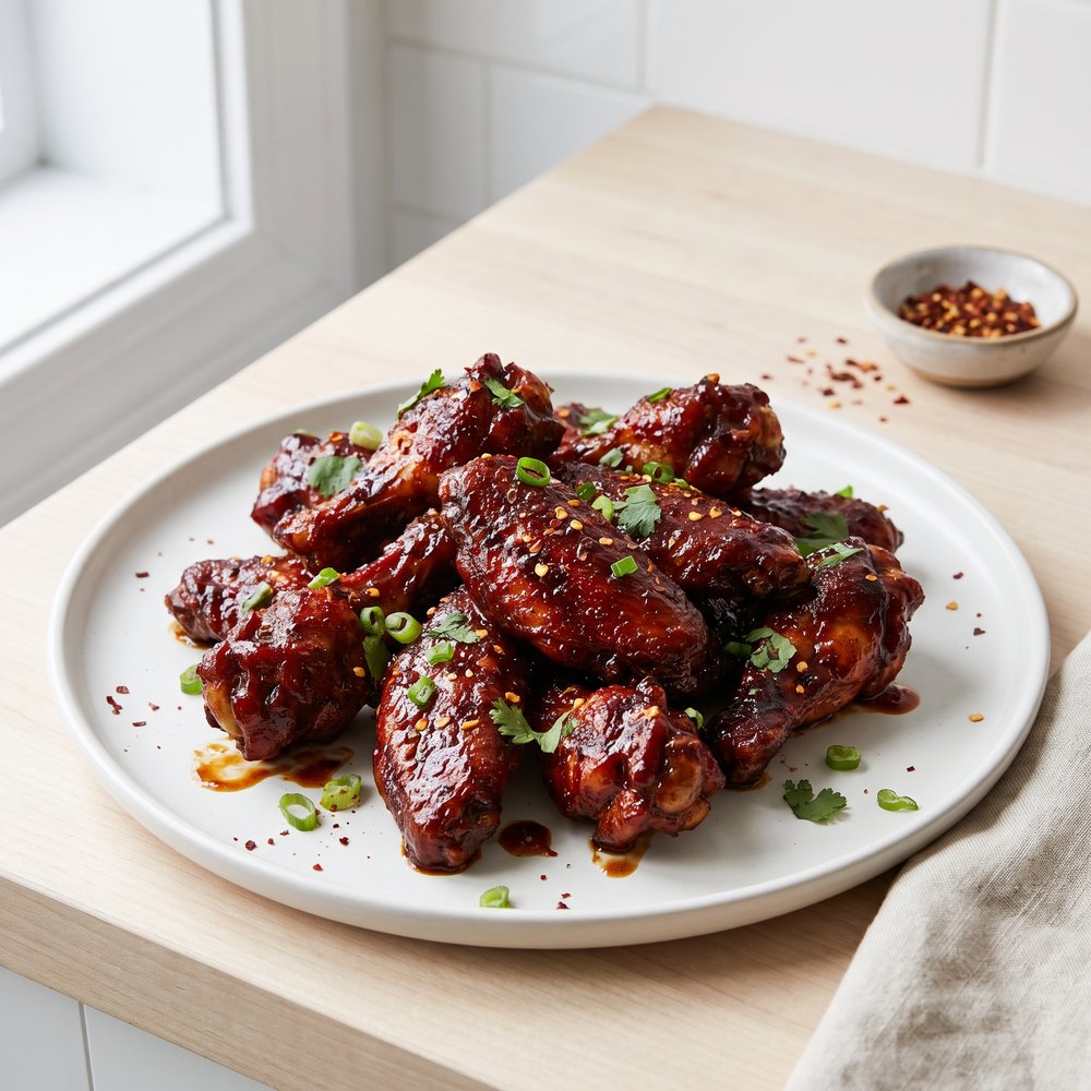 Sweet and Spicy BBQ Chicken Wings
