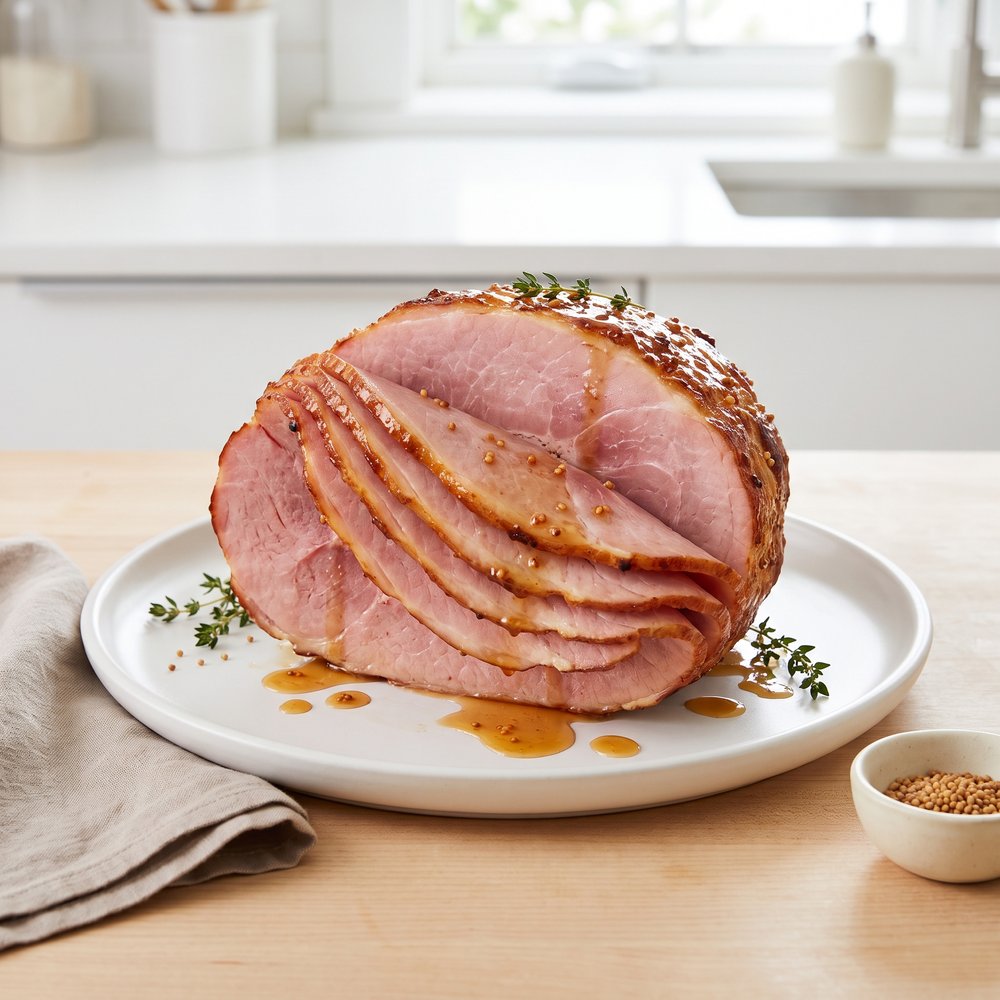 Oven-Roasted Ham with Maple-Dijon Glaze