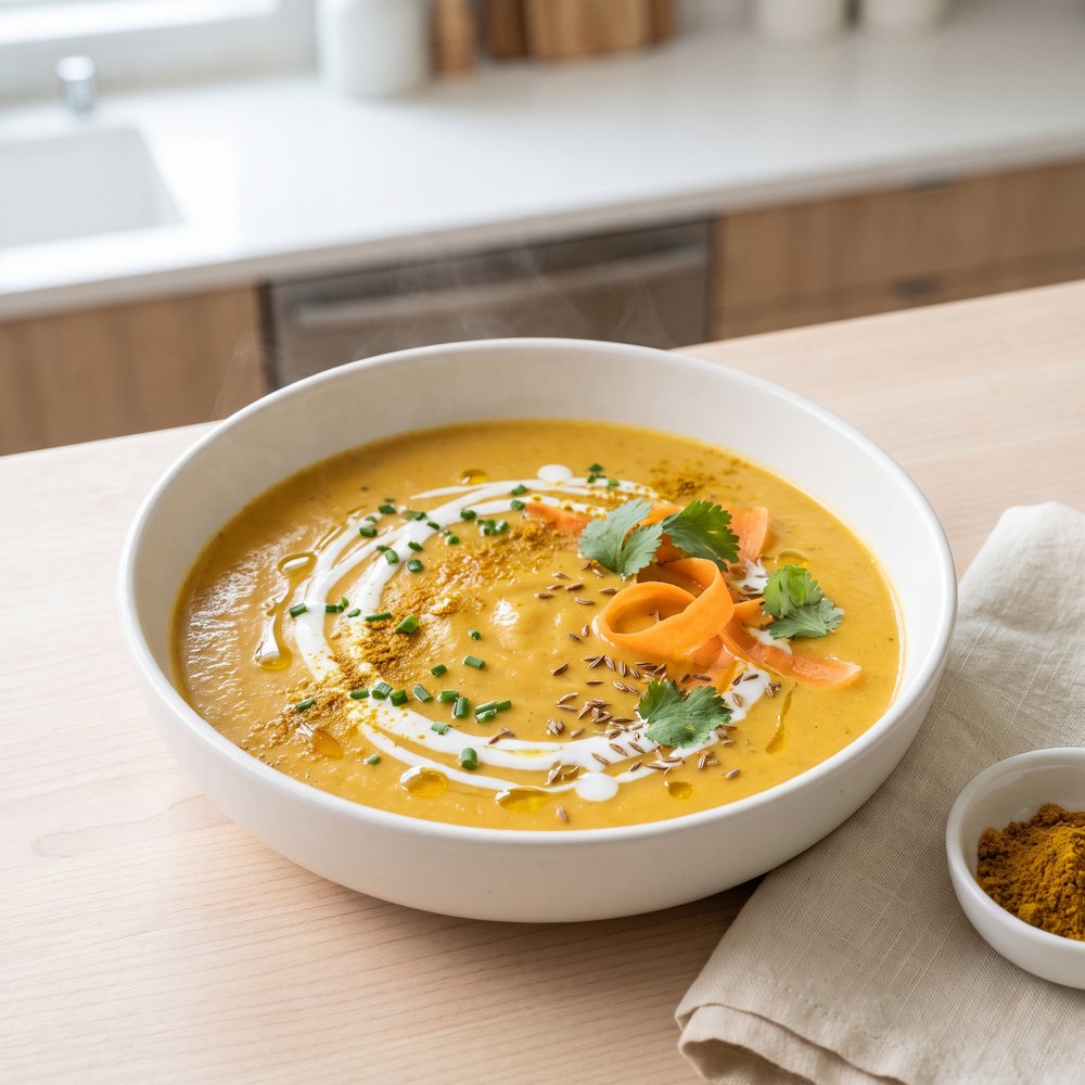 Pressure Cooker Cream of Carrot Soup
