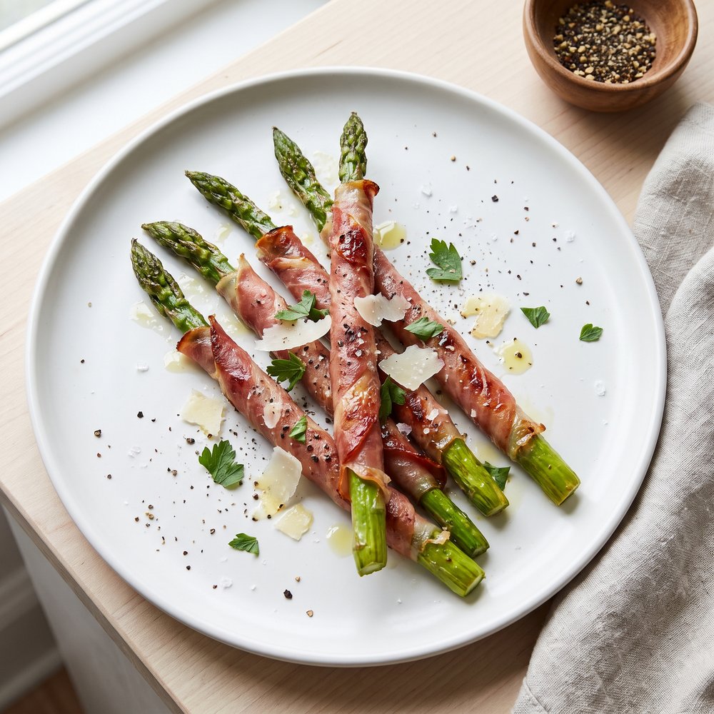 Asparagus Wrapped in Crisp Prosciutto