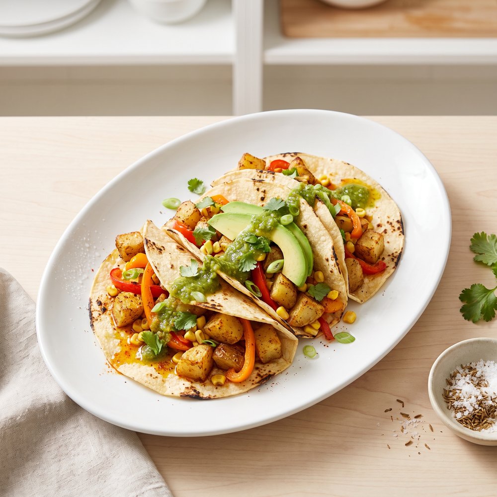 Plant-Based Potato Street Tacos