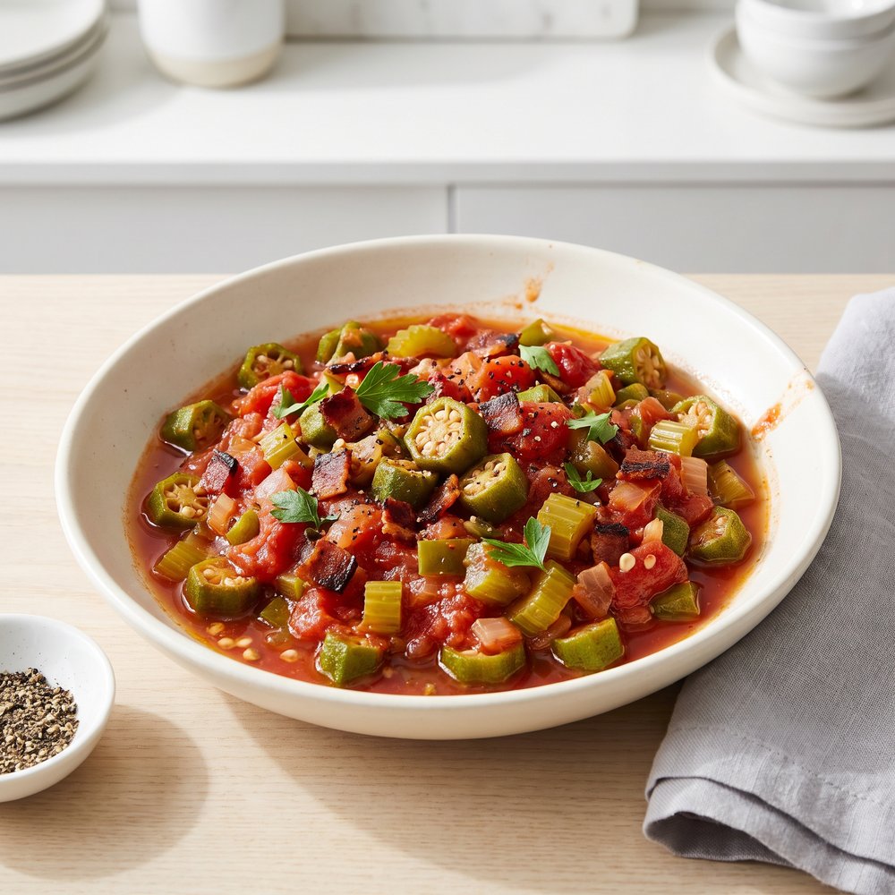 Okra and Tomatoes