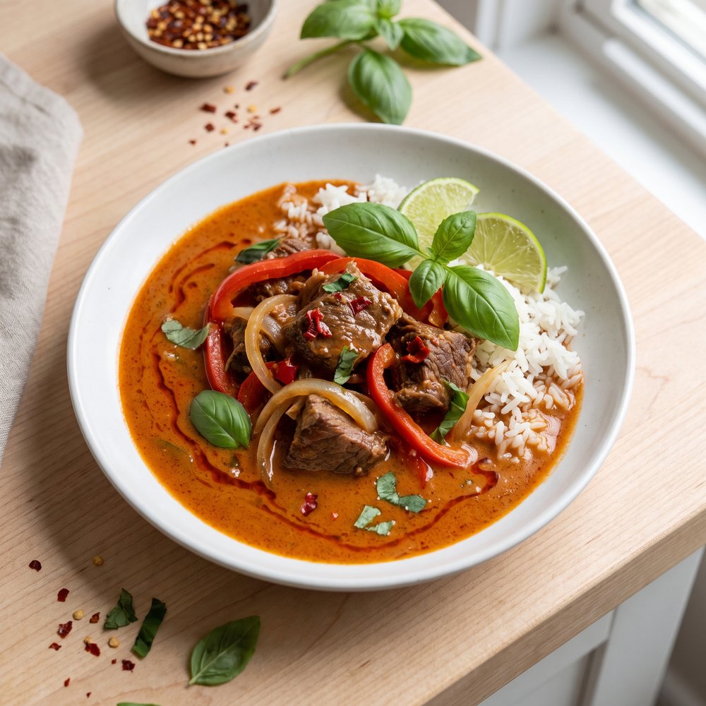 Slow Cooker Thai Curried Beef