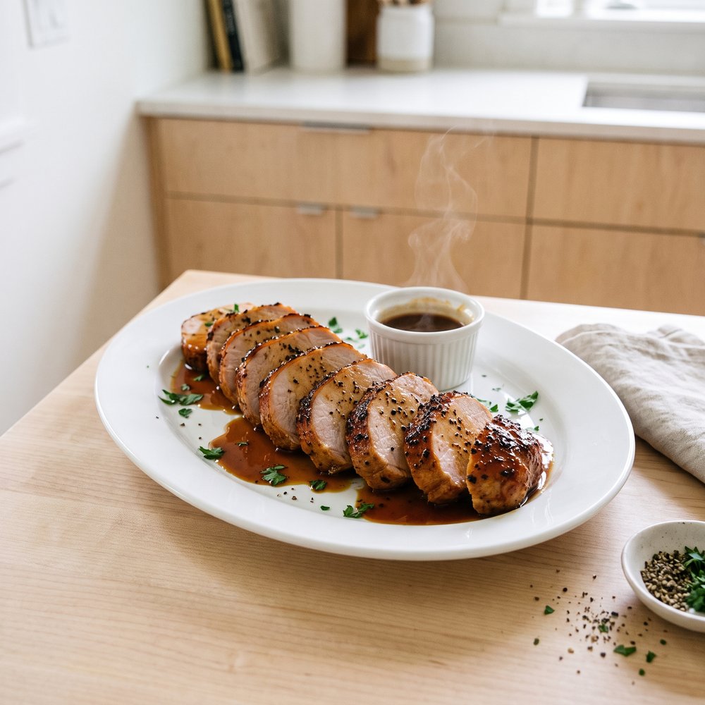 Roasted Pork Loin with Maple Glaze