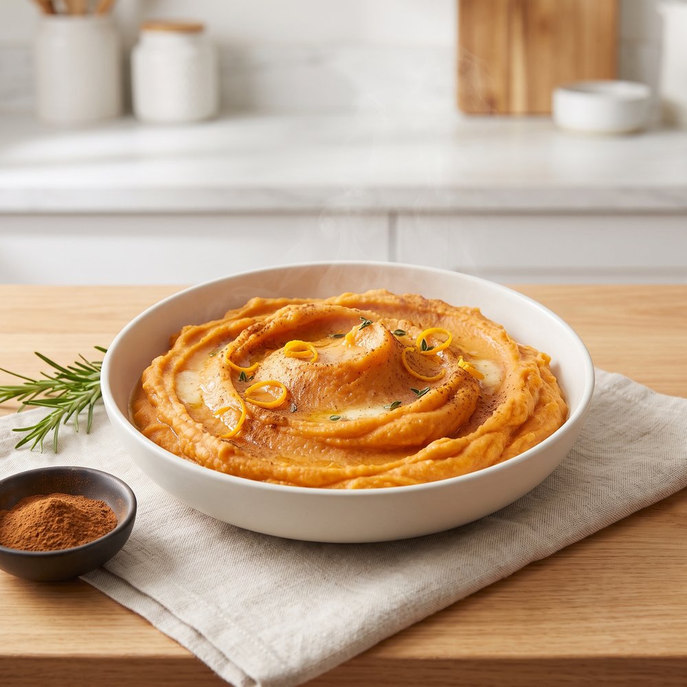 Never Kiss a Yammy (Citrus Brown Sugar Sweet Potatoes)