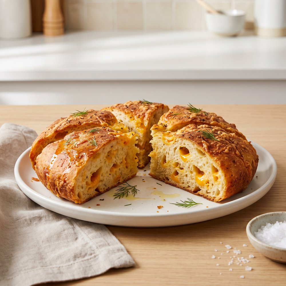 Bubba’s Cheddar-Dill Beer Bread