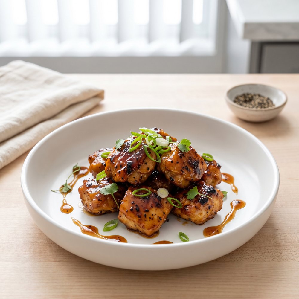 Bourbon Pineapple Chicken Bites