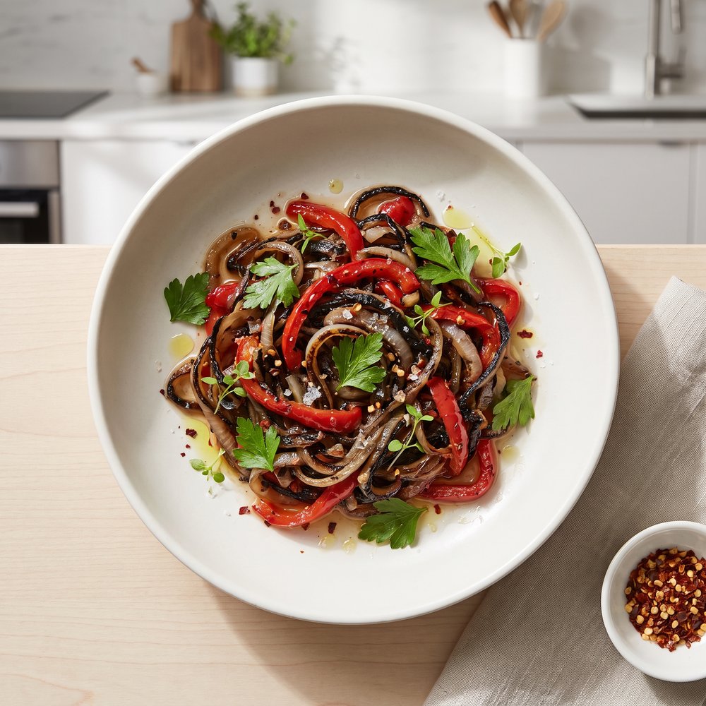 Charred Onion and Pepper Relish